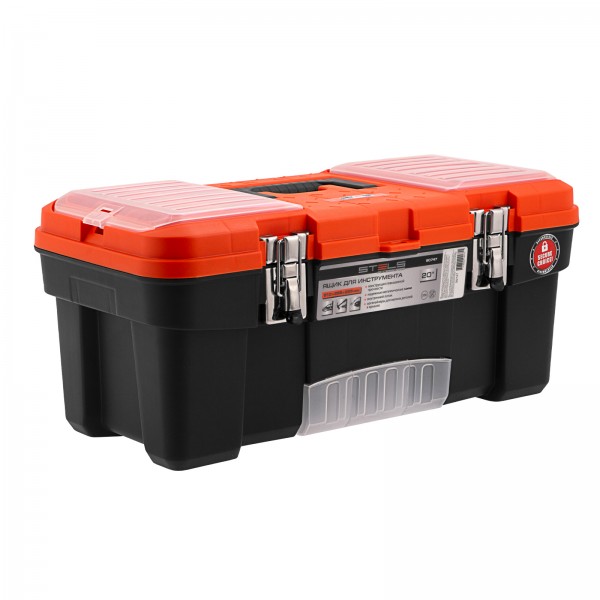 Ящик для инструмента с мет. замками 20, 510х255x225 мм Россия Stels 90747