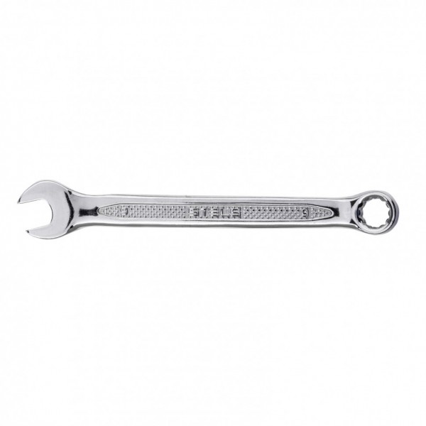 Ключ комбинированный, 9 мм, CrV, антислип Stels 15246